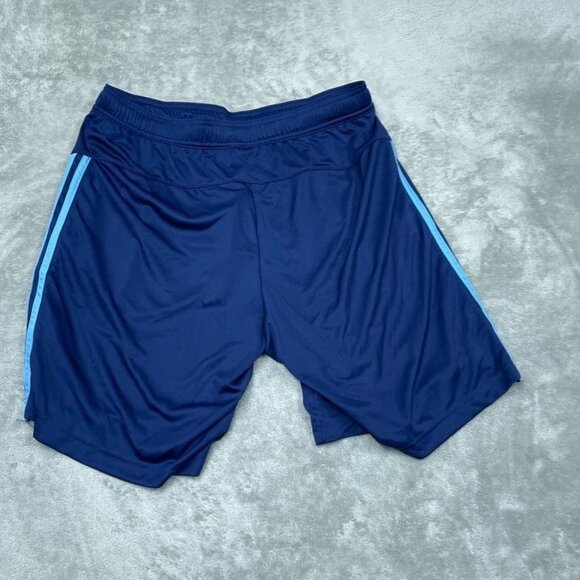 Adidas Mens Large Navy Blue Shorts With Striped Design a0134 - Picture 5 of 7
